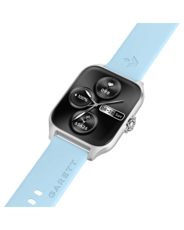 Garett Smartwatch GRC Activity 2 Silver matt / AMOLED / 100 sports modes / SOS function / Bluetooth Умные часы