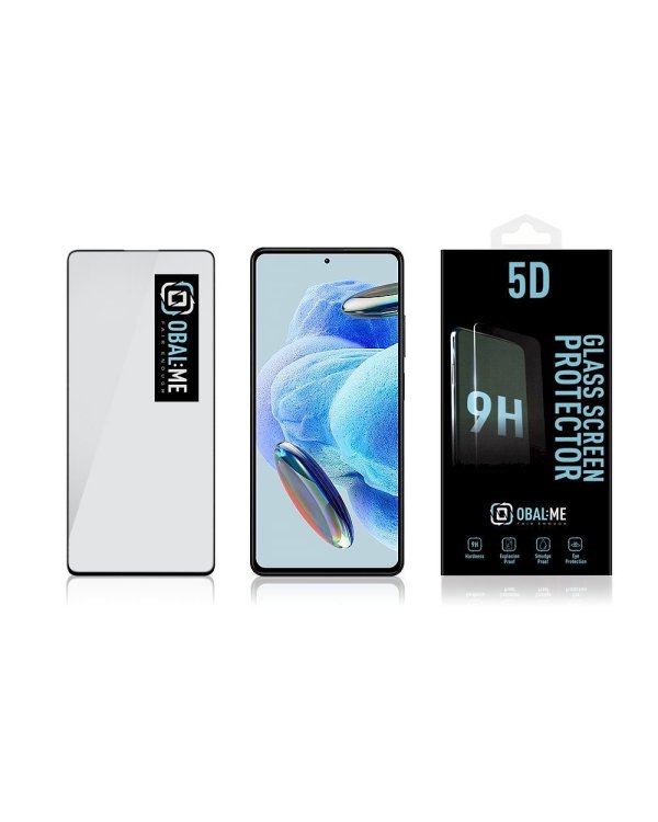 Дополнительное изображение книги «OBAL:ME 5D Glass Screen Защитное стекло для Xiaomi Redmi Note 12 Pro 5G / чёрный»
