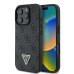 Guess Leather 4G Triangle Strass Защитный Чехол для Apple iPhone 16 Pro Max