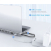 Mocco 12in1 Док станция для портативного компьютера / 2 x HDMI / 1 x USB 3.0 / USB-C / RJ45 / SD / Micro SD / VGA / PD / Audio / Серый