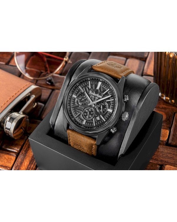 Дополнительное изображение книги «Timberland Classic Мужские Часы Black Brown Leather 45mm»