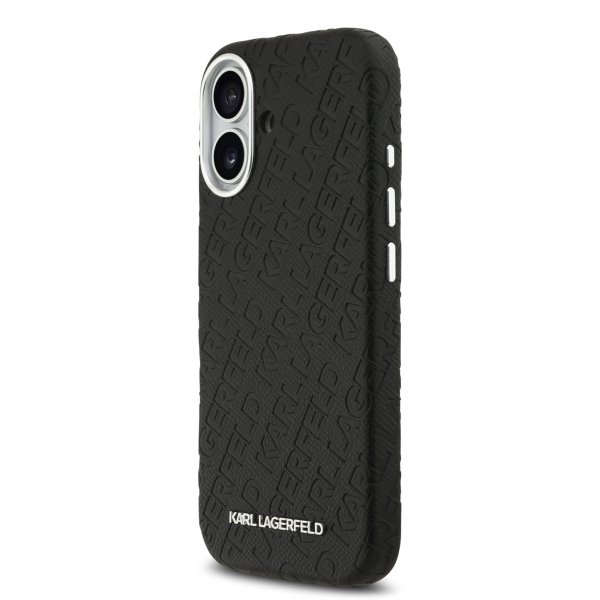 Karl Lagerfeld Grained PU Repeated Logo MagSafe Case Чехол для Apple iPhone 17