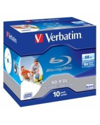 Verbatim BD-R DL Матрицы 50 GB / 6x / 10 Pack Jewel