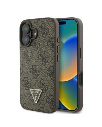 Guess Leather 4G Triangle Strass Защитный Чехол для Apple iPhone 16
