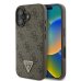 Guess Leather 4G Triangle Strass Защитный Чехол для Apple iPhone 16