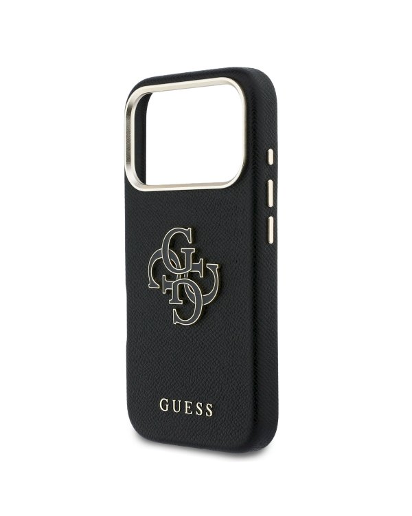 Guess PU Resin Logo Case Чехол для Apple iPhone 17 Pro Max