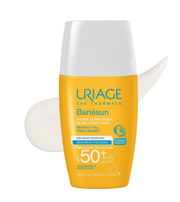 Uriage Bariésun SPF50+ Ultra Light Fluid Защитная жидкость для лица SPF50+ 30ml Uriage Bariésun SPF50+ Ultra Light Fluid Защитная жидкость для лица SPF50+ 30ml