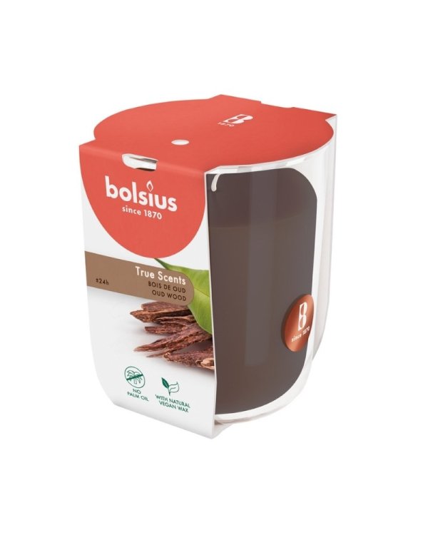 Bolsius True Scents Ароматическая Свеча 80x73mm Oud Wood