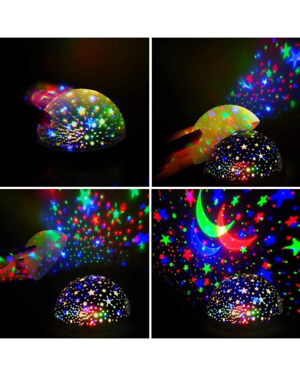 Дополнительное изображение книги «RoGer Night Light Rotating 360 Star Projector ночной свет LED Лампа»