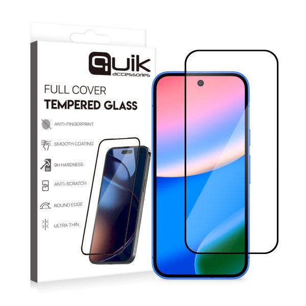 Quik Accessories Full Cover Tempered Glass Защитное Стекло для Google Pixel 10 Pro