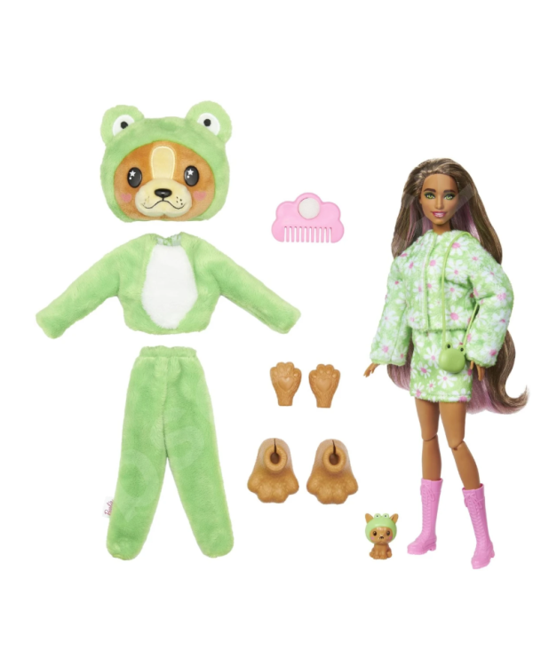 Barbie HRK24 Cutie Reveal Dog - Frog Кукла