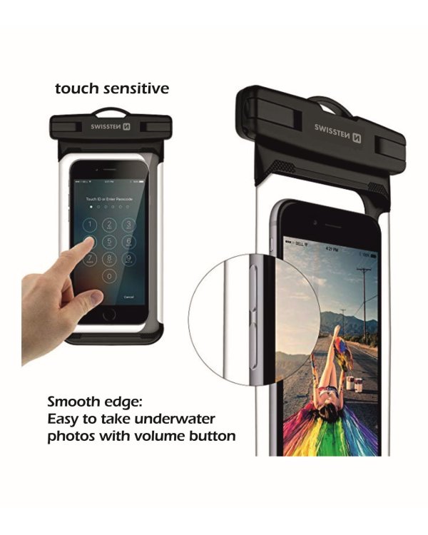 Swissten Водонепроницаемый чехол для телефонов IPX8