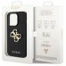 Guess Leather Perforated 4G Glitter Logo Back Case Защитный Чехол для Apple iPhone 15 Pro