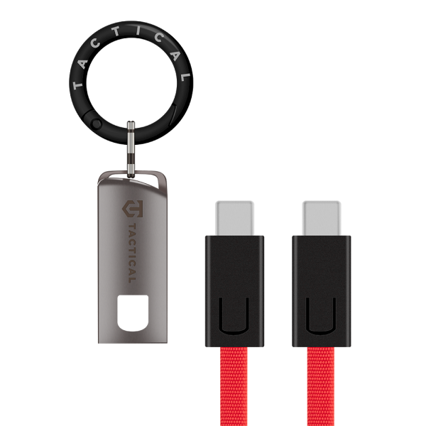 Обложка книги «Tactical OODA Loop USB-C/USB-C Кабель / красный»