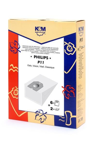 K&M Oдноразовые мешки для пылесосов PHILIPS Oslo (4шт) K&M Oдноразовые мешки для пылесосов PHILIPS Oslo (4шт)