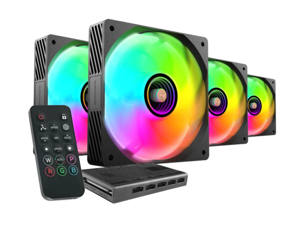 Mars Gaming MFSI4KIT Комплект 4x вентиляторов для ПК 120мм ARGB