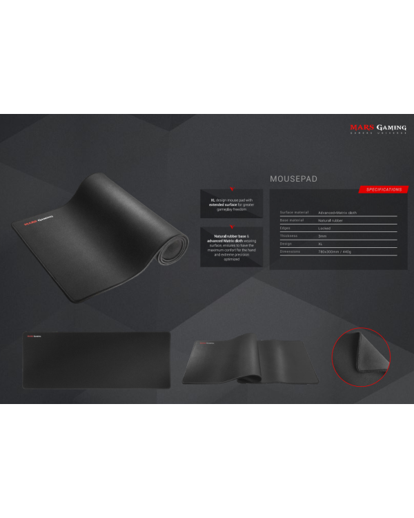 Дополнительное изображение книги «Mars Gaming MCPPRO Combo 3in1 Spēļu pele ar austiņām un paliktni RGB / 9800 DPI / USB 7.1 / 780x300mm»