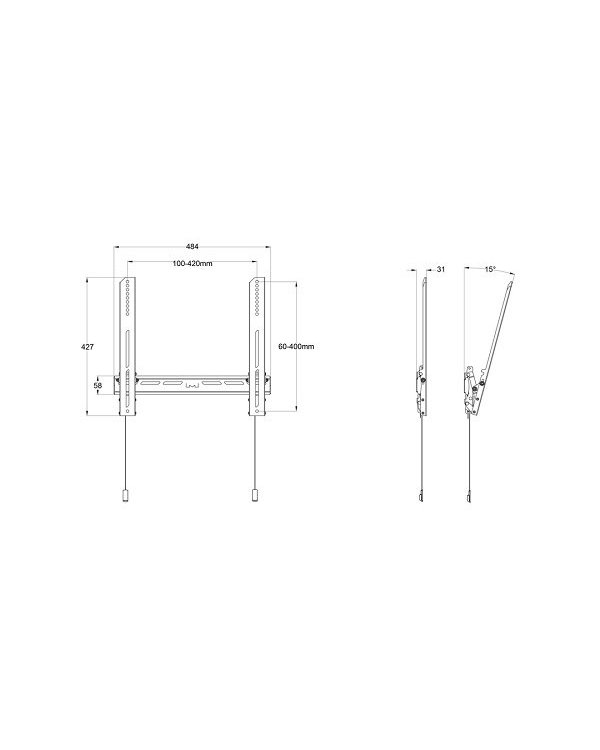 Multibrackets MB-0988 Настенный с наклоном ТВ кронштейн до 32"-55" / 50kg