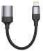Swissten Textile Lightning - USB-A OTG Адаптер 0.12m