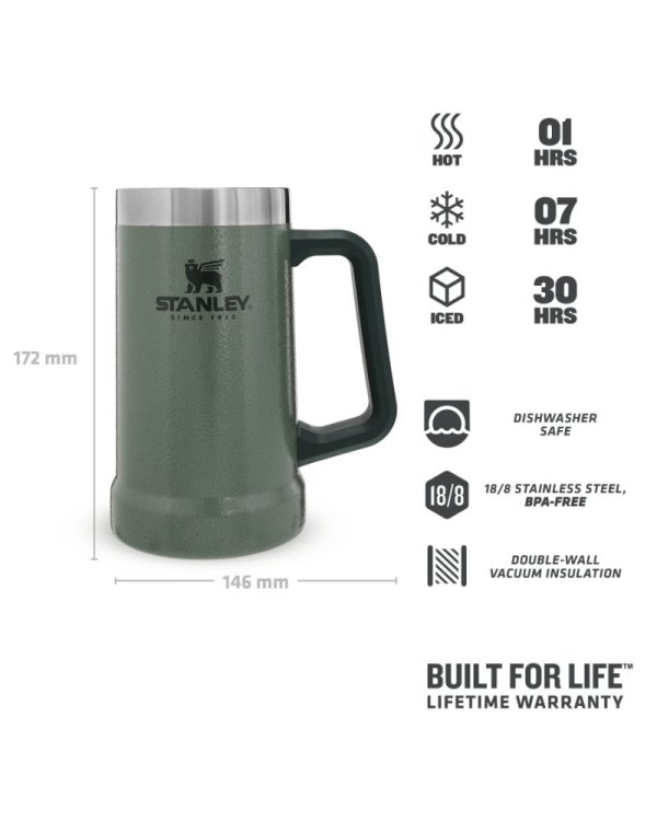 Stanley Adventure The Big Grip Beer Stein Пивная кружка 0.7L