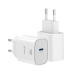 Дополнительное изображение книги «Swissten Edge Сетевое зарядное устройство USB-C GaN 20W White»