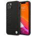 BMW BMHCP13SSLLBK Back Case Кожанный Чехол для телефона Apple iPhone 13 Mini Черный