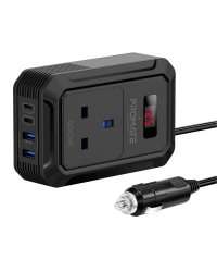 Promate Inverto-200W Автомобильный инвертор DC-AC 11-17V 200W / USB-C PD65W