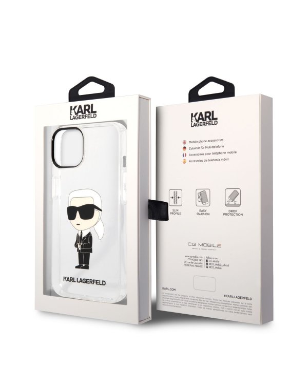 Дополнительное изображение книги «Karl Lagerfeld IML Ikonik NFT Case Защитный чехол для iPhone 14 Plus / прозрачный»