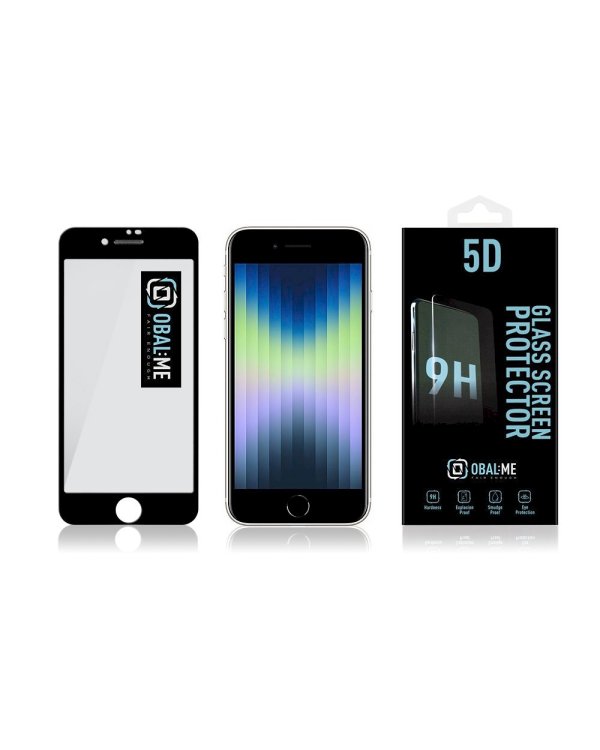 Дополнительное изображение книги «OBAL:ME 5D Glass Screen Protector Защитное стекло для Apple iPhone 7/8/SE2020/SE2022 / чёрный»