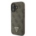 Guess Leather 4G Triangle Strass Защитный Чехол для Apple iPhone 16