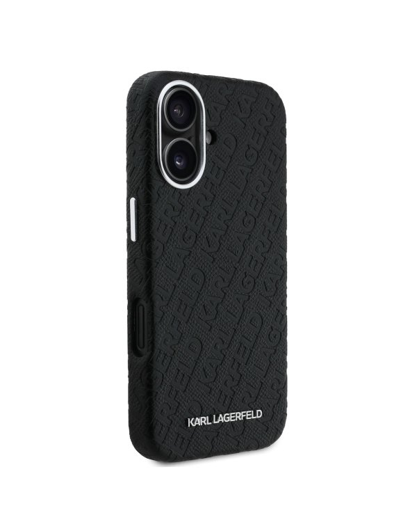 Karl Lagerfeld Grained PU Repeated Logo MagSafe Case Чехол для Apple iPhone 16