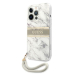 Guess GUHCP13XKMABGR Marble Strap Back Case Чехол для Apple iPhone 13 Pro Max Серый