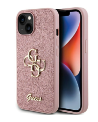 Guess Fixed Glitter Big 4G Case Защитный Чехол для Apple iPhone 15