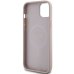 Guess 4G Collection Leather Metal Logo MagSafe Чехол для Apple iPhone 13 / 14 / 15