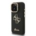 Guess PU Grained 4G Logo Stand Camera Frame Case Защитный чехол для iPhone 15 Pro / чёрный