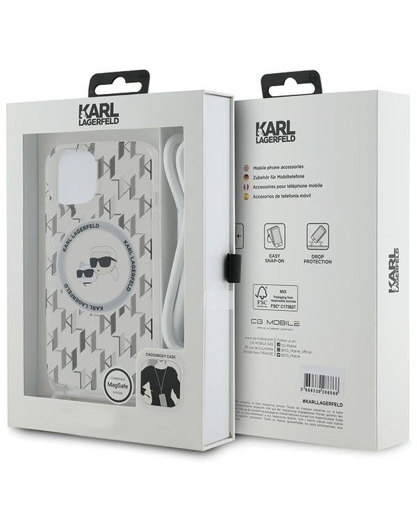 Karl Lagerfeld KLHMP15SHCKCKLCT Чехол для Apple iPhone 15 / 14 / 13