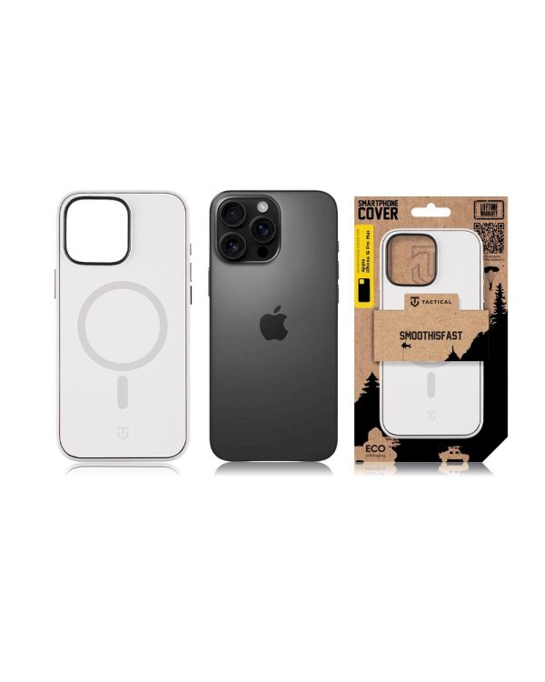 Tactical MagForce SmoothIsFast Cover Защитный чехол для Apple iPhone 16 Pro Max / меловой