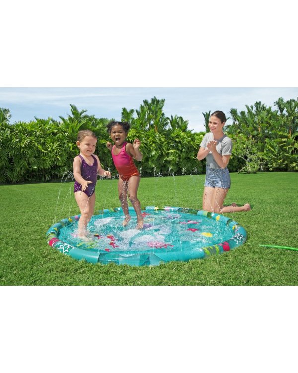 BESTWAY 52487 Надувной детский бассейн с фонтаном для детей 165 cm