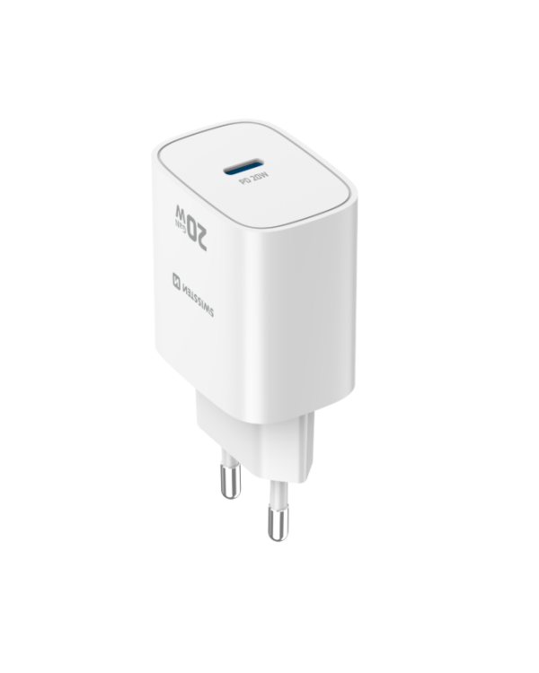Дополнительное изображение книги «Swissten Edge Сетевое зарядное устройство USB-C GaN 20W White»
