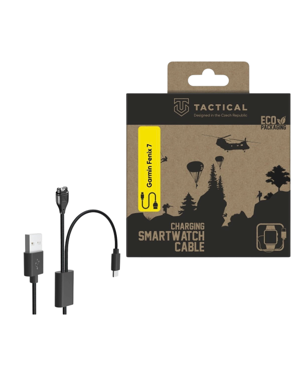 Tactical USB Charging 2in1 USB-C Кабель для зарядки Garmin Fenix 7/8, Tactix 8