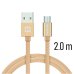 Swissten Textile Quick Charge Универсальный Micro USB Кабель данных 2m