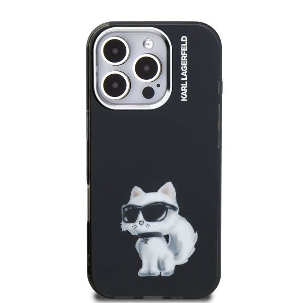 Karl Lagerfeld IML Aquarelle and Choupette Case Чехол для Apple iPhone 16 Pro Max