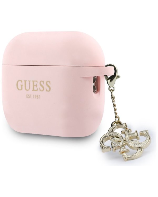 Guess 4G Charm Silicone Case Чехол для наушников Apple AirPods Pro 3