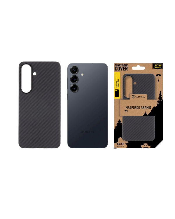 Tactical MagForce Aramid Cover Защитный чехол для Samsung Galaxy S25 / чёрный