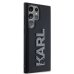 Karl Lagerfeld 3D Rubber Glitter Logo Защитный чехол для Samsung Galaxy S24 Ultra / чёрный