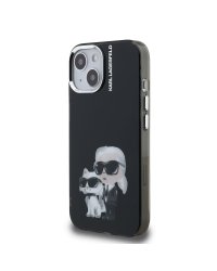 Karl Lagerfeld IML Aquarelle Karl and Choupette Защитный чехол для iPhone 15 / чёрный