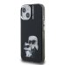Karl Lagerfeld IML Aquarelle Karl and Choupette Защитный чехол для iPhone 15 / чёрный