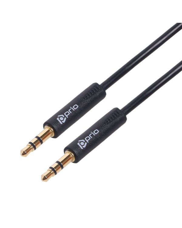 Дополнительное изображение книги «Prio Aux провод 3.5 mm -> 3.5 mm 1.2m Черный»