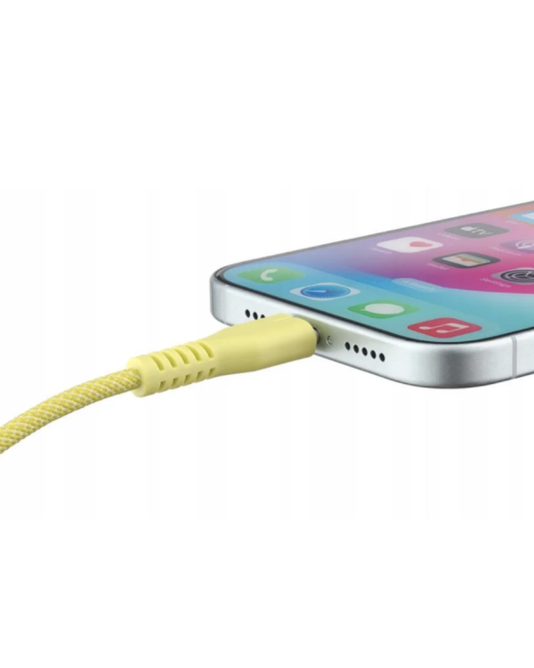 Qualo QKN-CL-05 Kабель USB-C - Lightning 12W / 1.5m / желтый
