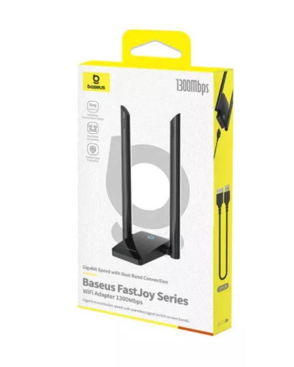 Дополнительное изображение книги «Baseus FastJoy Адаптер WiFi 1300Mbps»
